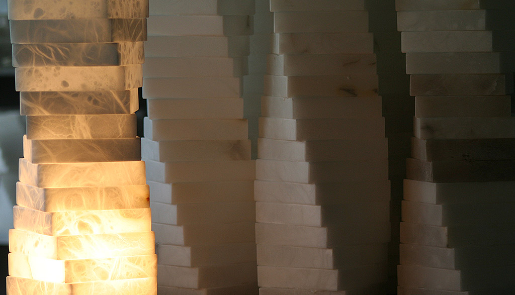 Etruria alabastri Volterra - lampada in alabastro